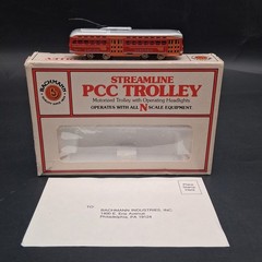 Bachmann N Scale PCC Trolley Pacific Electric Motorized # 51-629 C3 TESTED RUNS