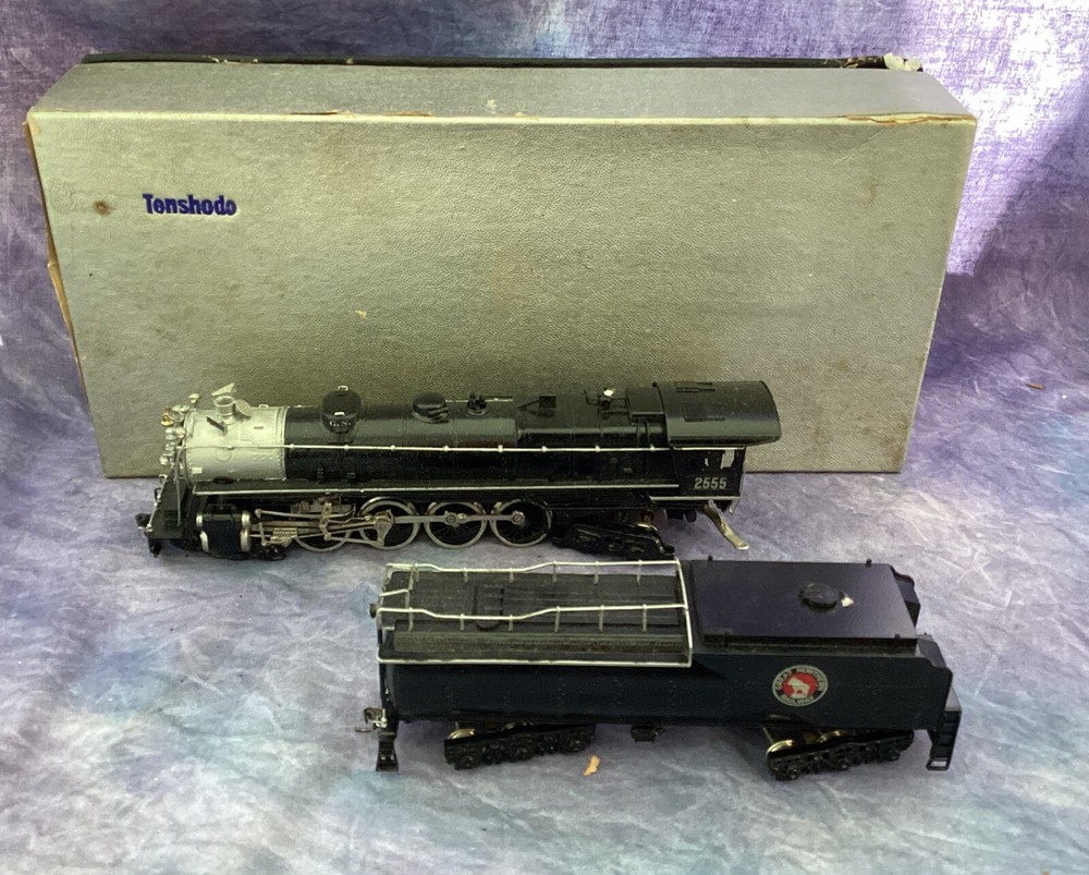 Tenshodo 255 Locomotive w/Tender #237 HO 4-8-4 Class S-1 Gr Northern wBox Japan