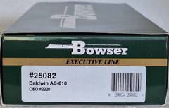 Bowser Executive Line #25082 HO AS-616 Chesapeake & Ohio #2220 standard DC