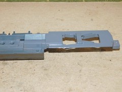 Athearn HO Parts AC-4400 Locomotive Frame w/ Headlight Lightly Weathered