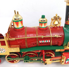 Vtg 1986 New Bright Christmas Special Express Locomotive FOR PARTS 13 1/2″ Long