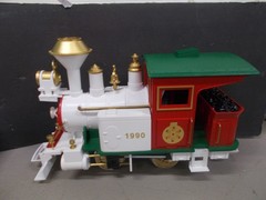 KALAMAZOO ~ CHIRSTMAS 0-4-0 POWERED LOCOMOTIVE # 1990 ~ RUNS FINE ~G SCALE
