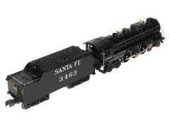 Lionel 2232030 O Santa Fe LionChief Plus 2.0 Hudson Steam Locomotive #3463 EX