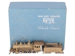 United Models HO Brass Ma & Pa 2-8-0 Steam Locomotive & Tender EX/Box