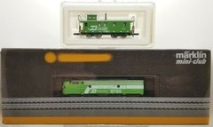 Z Marklin 8863 EMD F7 BN Diesel Loco # 9780 +CC (Tested) + 8670 Caboose #2