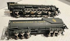 NJ Custom Brass HO Scale Class J2 4-8-2 Steam Locomotive Chesapeake & Ohio #543