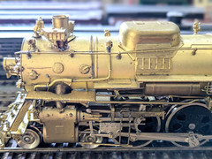 *KEY SAMHONGSA BRASS SANTA FE “3450” MOST MODERN 4-6-4 HO *CAN MOTOR *RUNS G@@D!