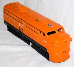 Scarce Lionel 232 New Haven A Alco Diesel 1962 only Runs Black Stripe Postwar