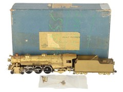 Pacific Fast Mail HO Brass 4-6-2 Steam Locomotive & Tender/Box
