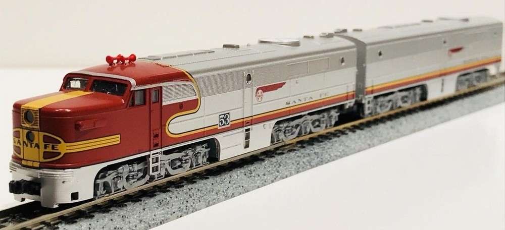 N Scale KATO 106-0502 Santa Fe PA-1 PB-1 Rd# 53L & 53A DCC Ready