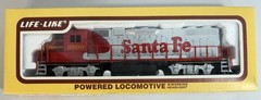 LIFE LIKE Trains HO Scale Santa Fe GP38 Diesel Powered Locomotive 3500 In Box
