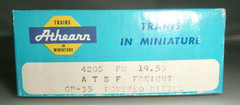 HO Scale Athearn 4205 ATSF Freight CP-35 Powered Diesel #1347 NIB