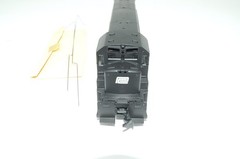 HO Athearn Penn Central Black diesel, #6533, NO box, parts bag +rails, Tested