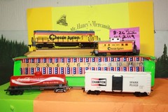 Pemco HO* Chessie System Locomotive #41322 w/two Billboard cars & a caboose
