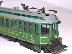 HO Brass Pacific Electric ‘Balloon Route’ Excursion Car 1-of-Kind Model XLNT!
