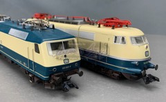 HO Märklin 31014 2014 ToyFair 2 Loco Set “40 Years of Ocean Blue & Beige” HO1326