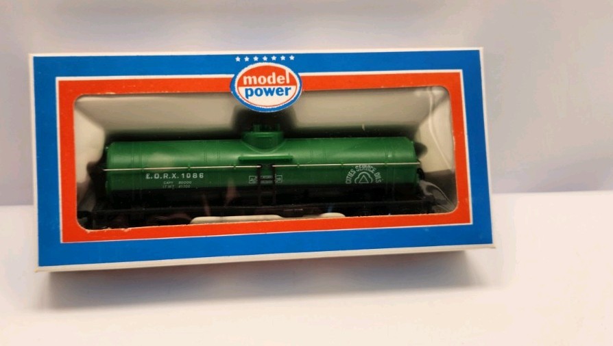 MODEL POWER HO 8032 40′ TANK CAR CITIES SERVICE E.O.R.X.1086 RAIL CAR NOS C40