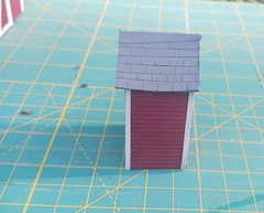 O SCALE Micro Scale Models Tractor Shed &Tool Shed & Outhouse (3) Assembled