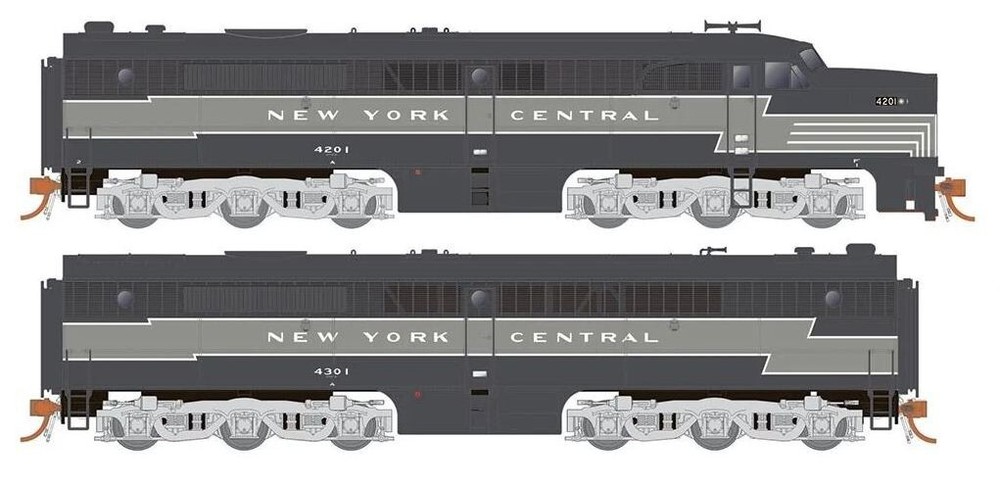 Rapido HO Scale ~ PA-1 PB-1 ~ DC DCC Sound ~ New York Central #4203 4303 ~ 23527