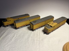 HO Scale Proto 2k Union Pacific A-B-B-A FA Set DC TESTED NO BOXES