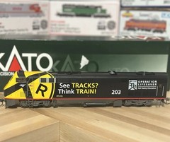 KATO HO GE P42 Amtrak Operation Lifesaver #203 DCC Sound added Lightly USED