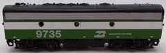 Athearn 3012 HO Scale Burlington Northern F7B Dummy Diesel Locomotive #9735
