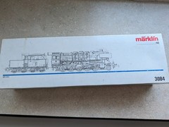 Märklin HO Scale Deutsche Bahn Steam Locomotive Black/Red #3084