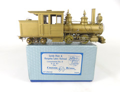 NJ Custom Brass ST-254-02 On2 Scale Sandy River Rangeley Lakes 0-4-4T Locomotive