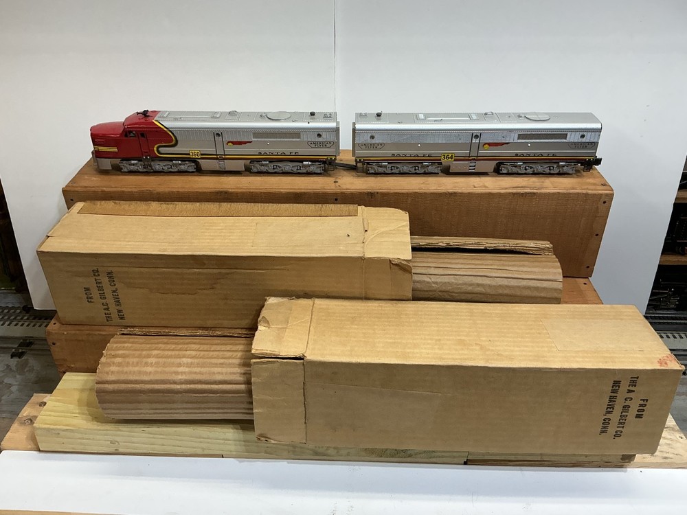 American Flyer 360 & 364 Santa Fe A & B Units w/ Boxes & Wraps
