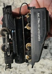 HO scale die-cast metal Rivarossi steam locomotive and tender