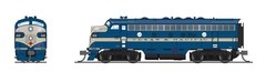 Broadway N-Scale 9094 EMD F7A – Standard DC – Stealth Texas & Pacific #1526