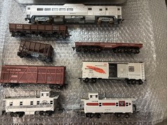 Locomotive Engine And Train Cars