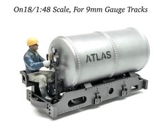 0n18 Scale Atlas Stockholm Air Locomotive Kit Tryckluftslok RLJ20 Langban On18