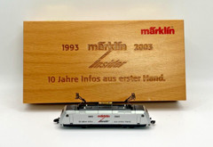 Z Scale Marklin 1993-2003 Insider 10 Years BR 101 Eletric Locomotive Wood Case
