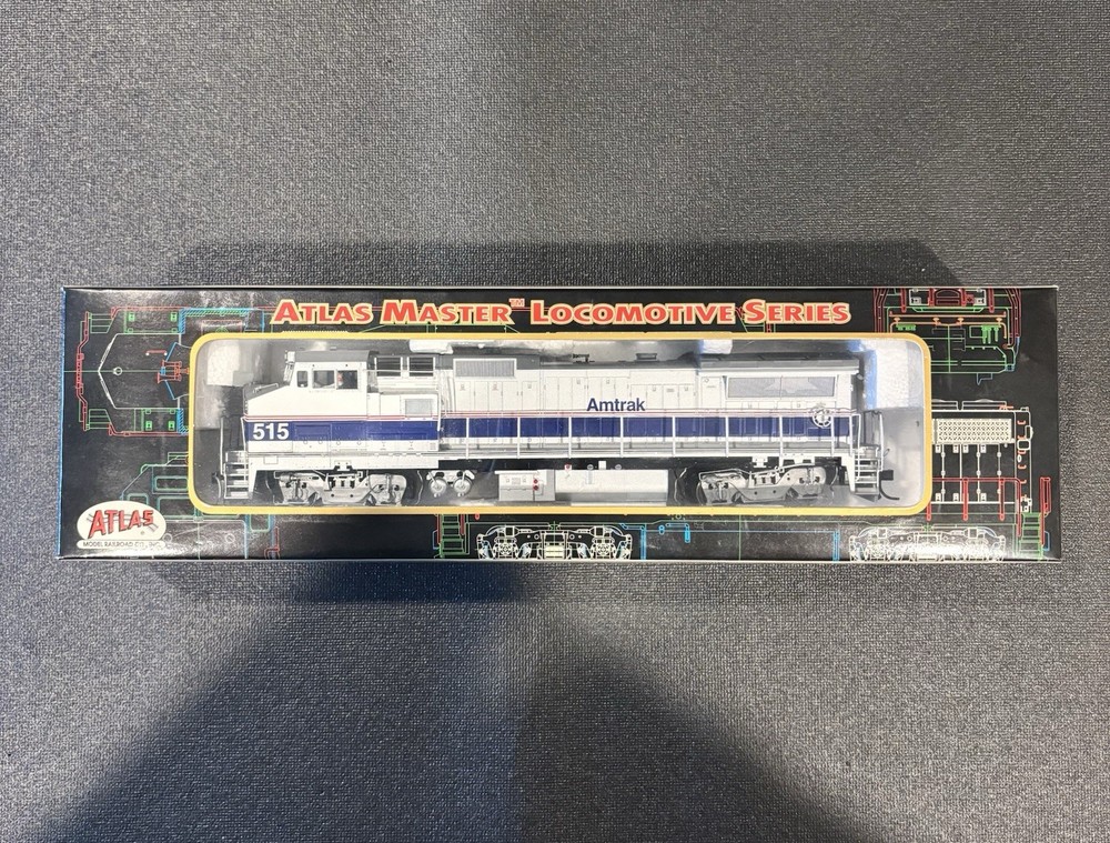 HO Atlas Master Amtrak Dash 8-32BW Locomotive with DC/DCC/Sound Road number #515