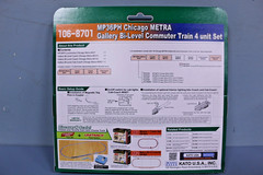 KATO 106-8701 MP36PH Chicago METRA Gallery Bi-Level Commuter Train Set
