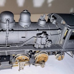 HO BRASS AKANE BALDWIN 2-4-4-2-LOCO & TENDER PAINTED VINTAGE