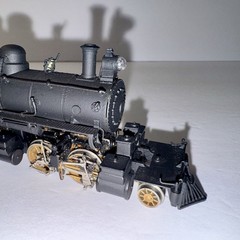 HO BRASS AKANE BALDWIN 2-4-4-2-LOCO & TENDER PAINTED VINTAGE