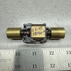Athearn Sd40–2 SD45 Motor Runs Like A Dream 3 1/4 Inches Long Dual Flywheel