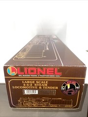 Lionel Large G Scale 8-85103 A.T.S.F. 4-4-2 Steam Locomotive & Tender – w/ Box