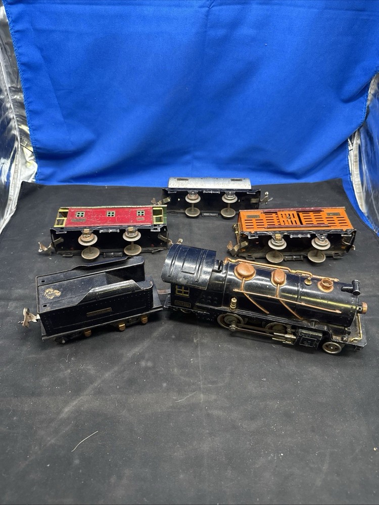 Lionel 262E O Gauge Prewar Steam Locomotive Tender Set Tinplate Black Vintage
