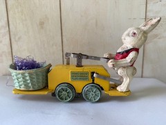Pre War Lionel 1103 Peter Rabbit O Gauge Wind up Hand Car #3