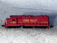 Beautiful Bev Bel/Life Like Lehigh Valley RR GP-38 Diesel Locomotive N Gauge