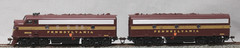 ATHEARN #8023 Pennsylvania Railroad EMD F7A & F7B Diesel Set, C8 Runs Great