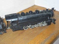 AMERICAN FLYER 343 AC S-GAUGE 0-8-0 NICKEL PLATE ROAD STEAM LOCOMOTIVE W/ WRAP