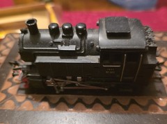 Fleischmann HO model steam locomotive, specifically the 1320 80 1952 model.
