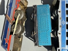 Hafner Wind Up Train Set working Vintage includes locomotive and 4 cars
