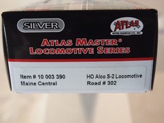 ATLAS 10003390 H.O. ALCO S-2 MAINE CENTRAL No.302 BLACK,RED STRIPES -DCC READY