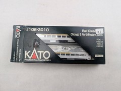 Kato N-Scale Chicago & Northwestern Rail Diesel Cars (Set C-RDC-1 & RDC-2)