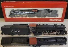 MANTUA USA Hudson w/Power Drive ATSF SANTA FE Locomotive & 3461 Tender (356-001)